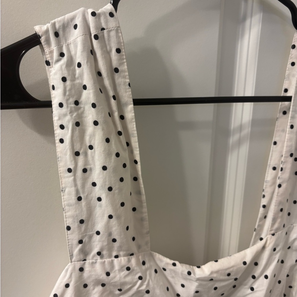 Helena Squareneck Midi Dress - Polka Dots - Picture 5 of 7